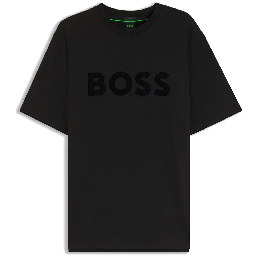 Мужская футболка с коротким рукавом BOSS Cord Logo 10279542, Black