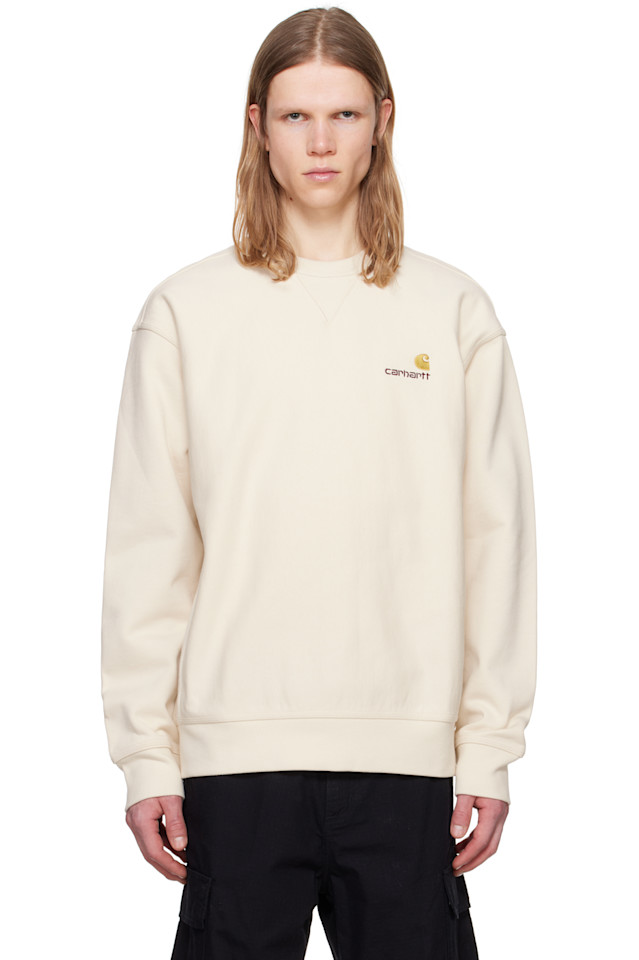 

Свитшот с американским принтом Carhartt Work In Progress, цвет natural