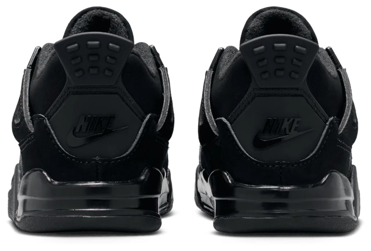 Кроссовки для мальчиков Retro 4 Remastered Jordan, цвет Black/Light Graphite/Black — фото 3