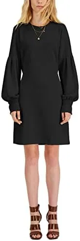 Женское платье-свитшот с вырезом на талии International Concepts, Black