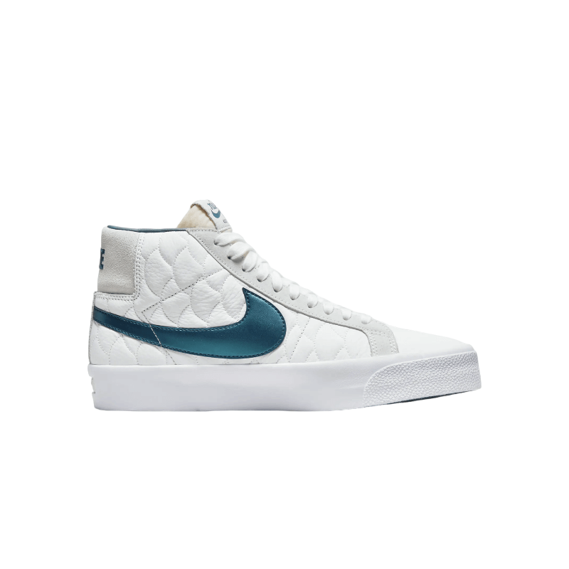 Кеды Nike SB Zoom Blazer Mid EK, белый/синий - фото