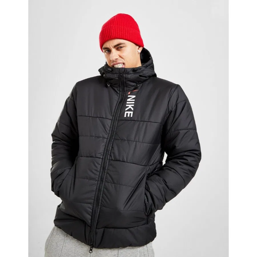 Мужская куртка с наполнителем Sportswear Hybrid Synthetic Fill Jacket Nike, Черный — фото 3