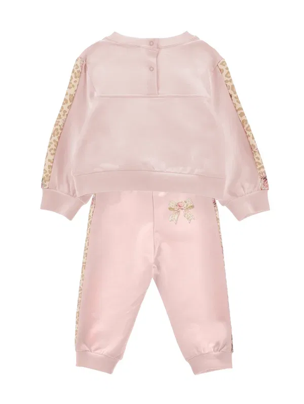 Костюм спортивный из хлопка Tracksuit Monnalisa, Lotus — фото 2