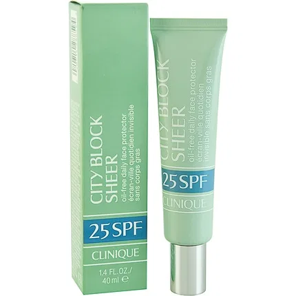 Ежедневный солнцезащитный крем для лица SPF 25 Clinique City Block Sheer Oil Free, 40 мл