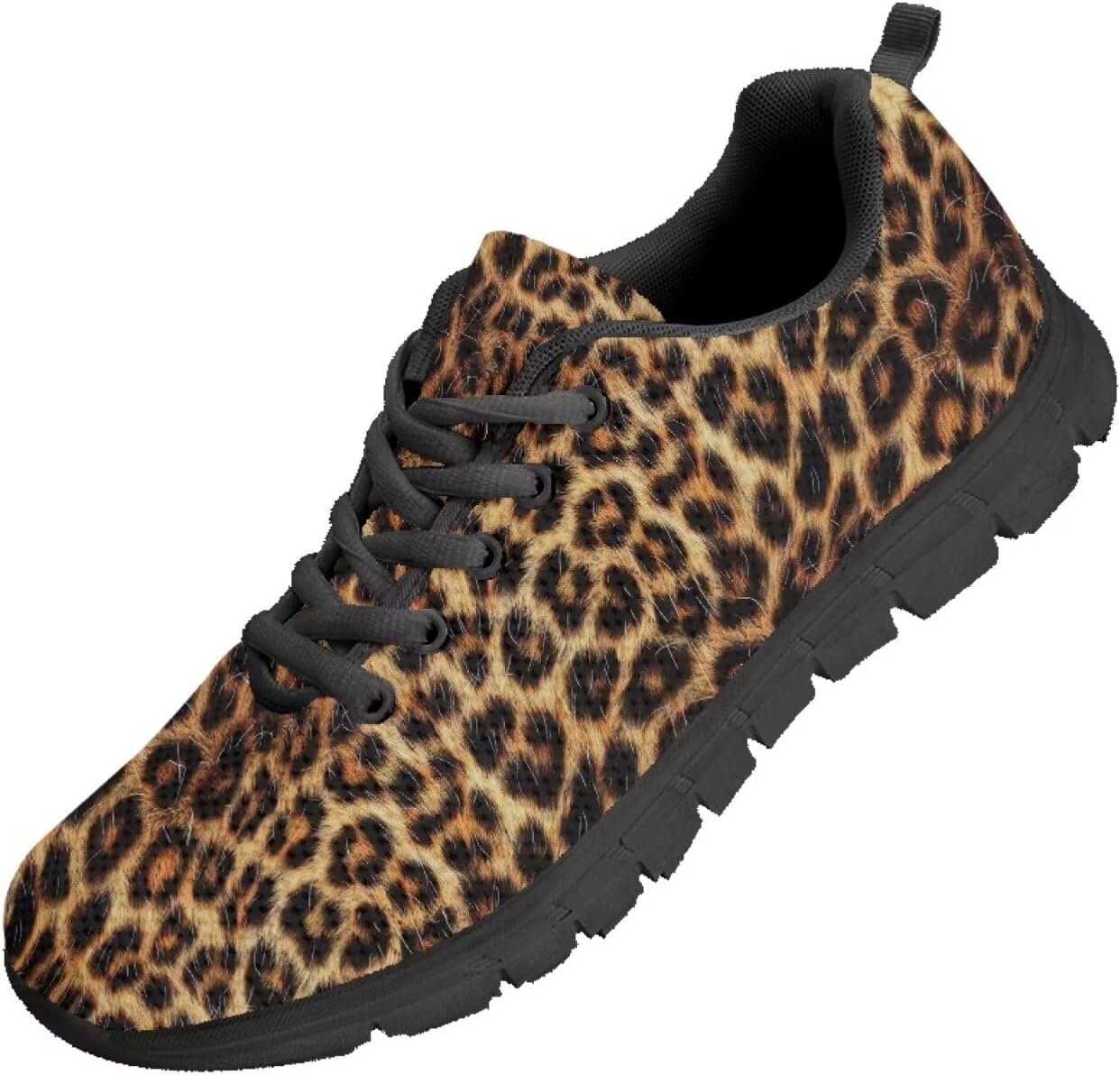 

Мужские кроссовки Funnydude Funny Print для прогулок, повседневные теннисные кроссовки, осенние, удобные, дышащие, Leopard