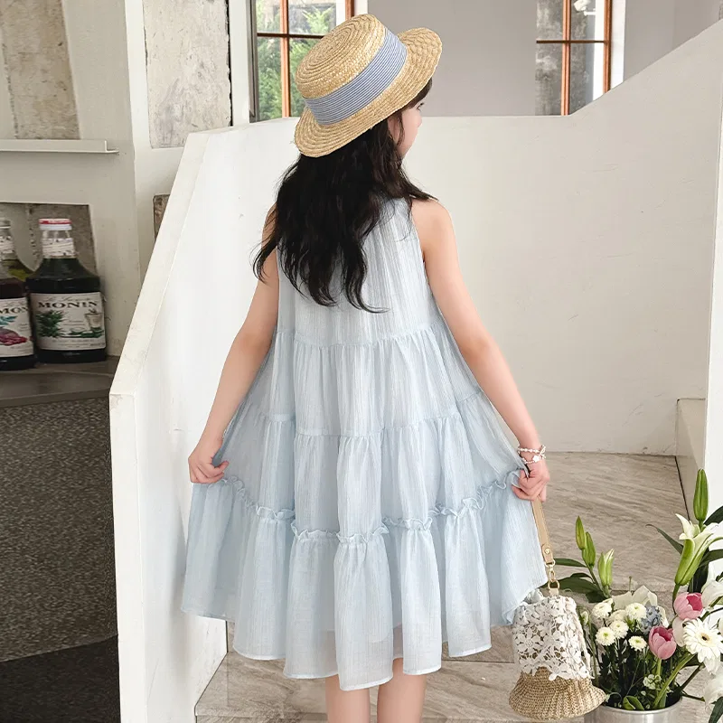 Детское платье с круглым вырезом Lanza, Light Blue — фото 3