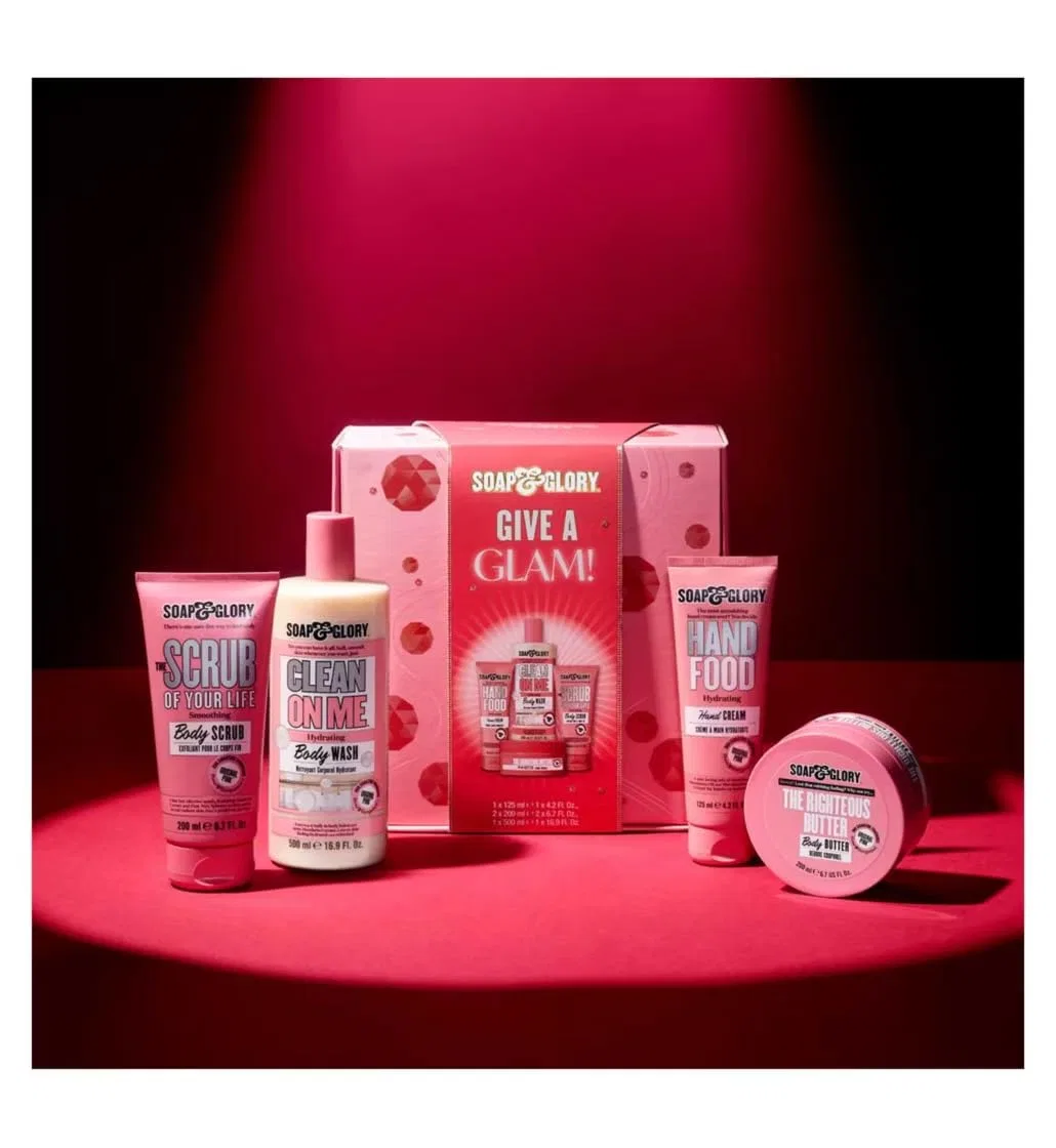 Набор косметики Soap & Glory Sparkle On The Inside, 4 предмета, 125-500 мл, Original Pink — фото 4