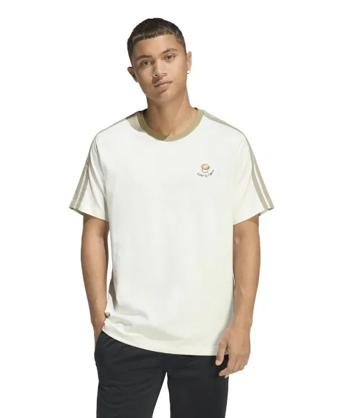 Мужская футболка с графическим принтом Lax Coffee Cafe Cup Adidas, Off White