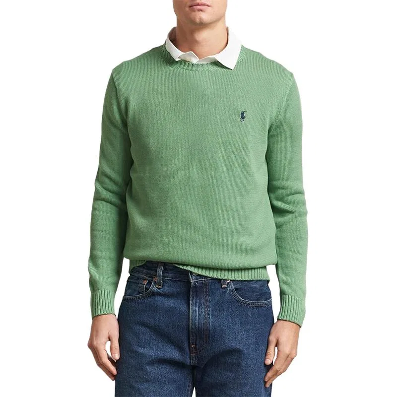 Мужской трикотажный джемпер Polo Ralph Lauren, Green — фото 4