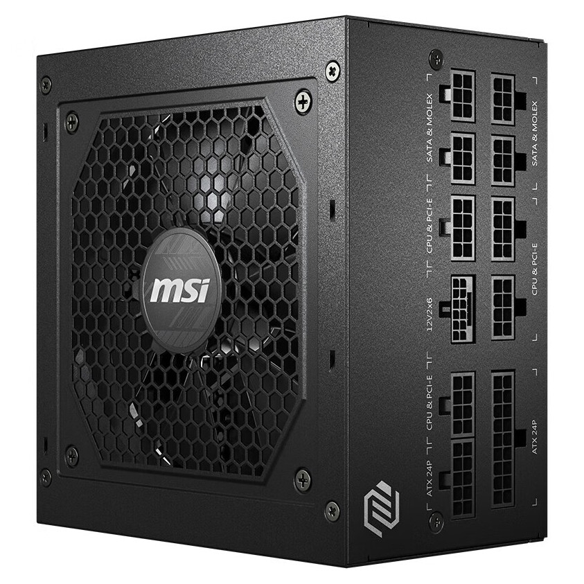 

Блок питания MSI MAG A750GL PCIE5, 80 Plus Gold, 750 Вт