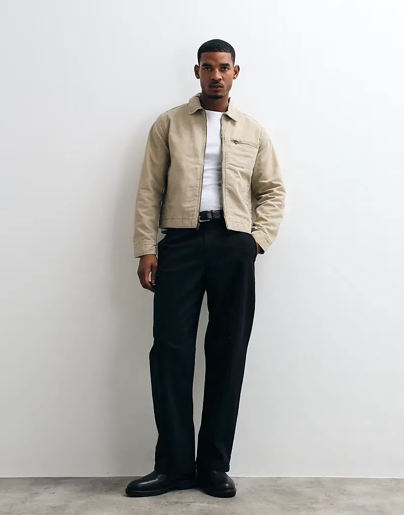 Куртка Levi's Garage на молнии, каменного