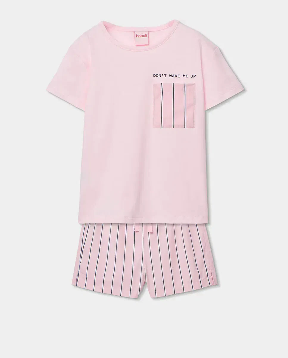 Детская пижама для девочек хлопковая Boboli, Rosa Pastel
