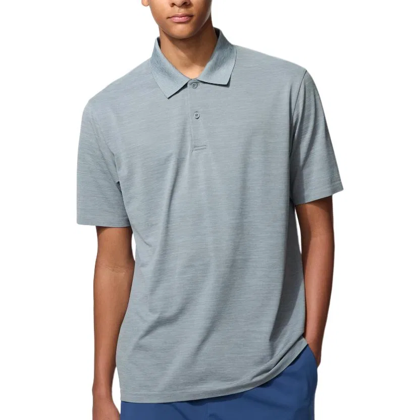 Женское поло серое UNIQLO