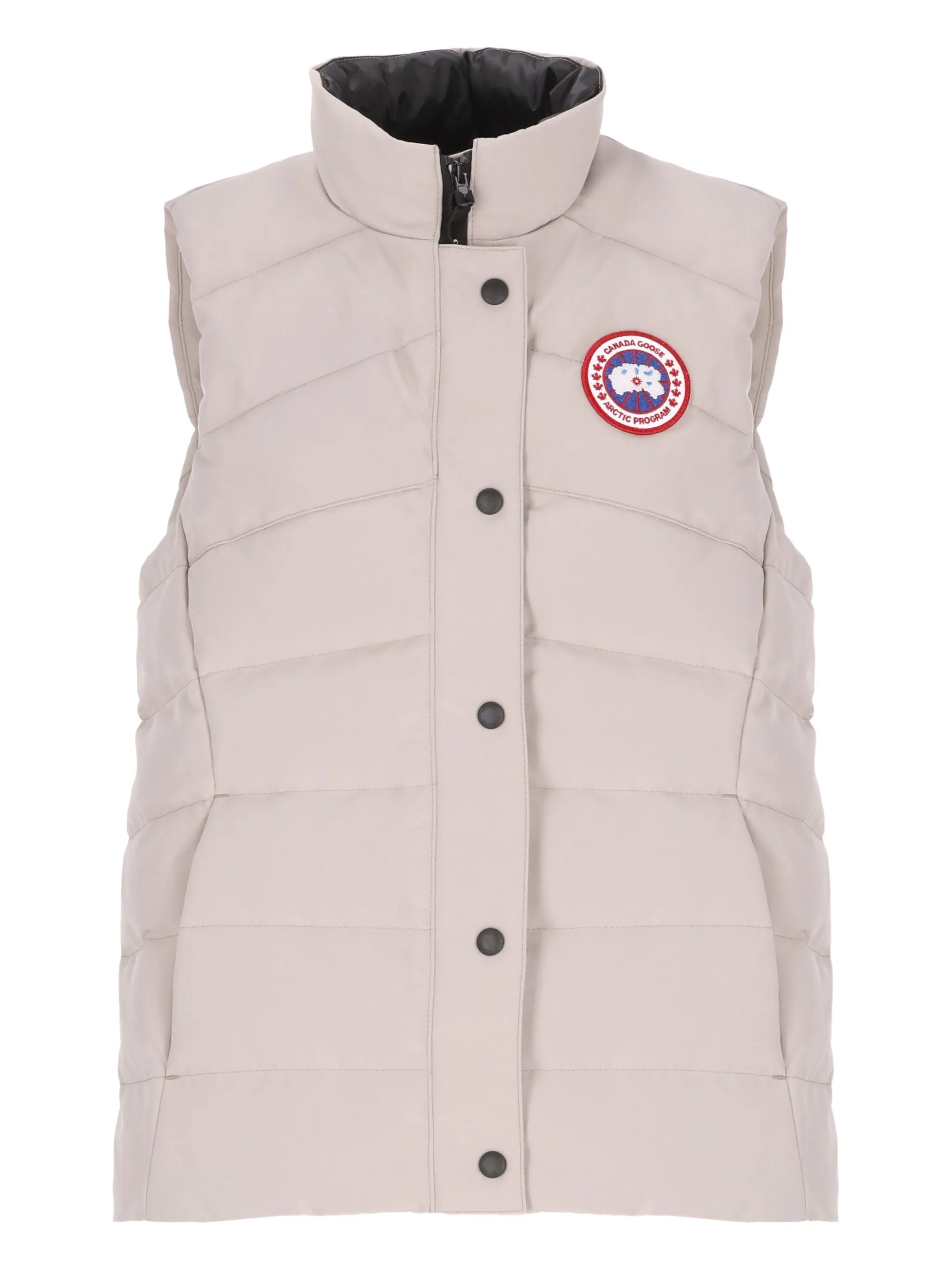 

Дутый жилет на пуговицах Canada Goose, бежевый