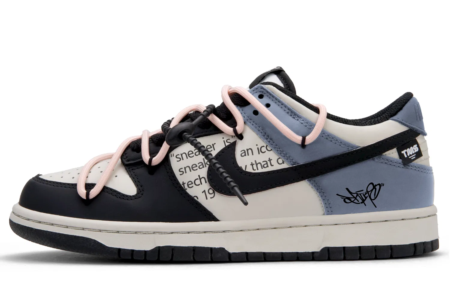 Детские кроссовки для скейтбординга Nike Dunk Low Top Blue Black, Цвет Blue Black