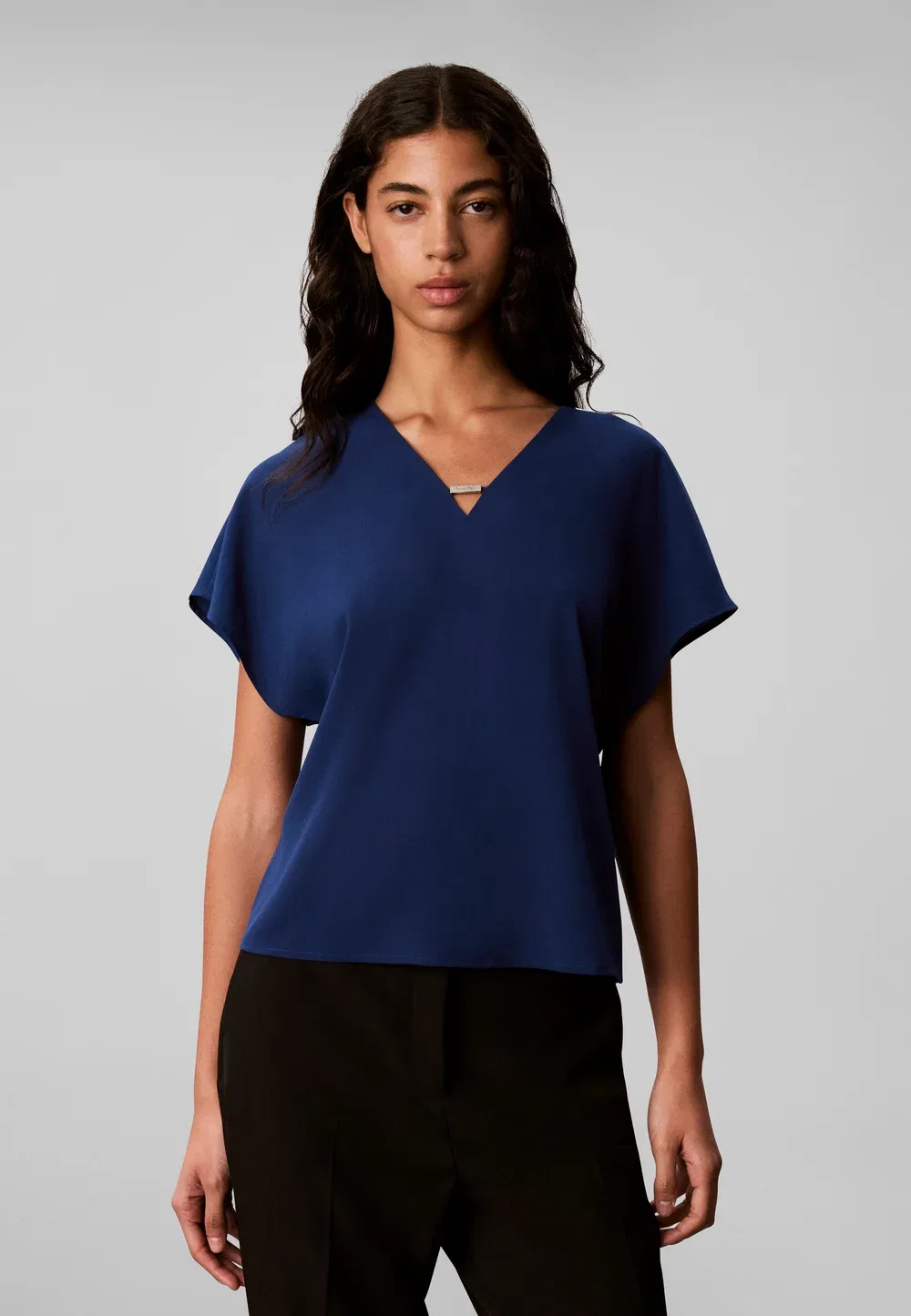 Фурнитура - блузка Calvin Klein, Estate Blue