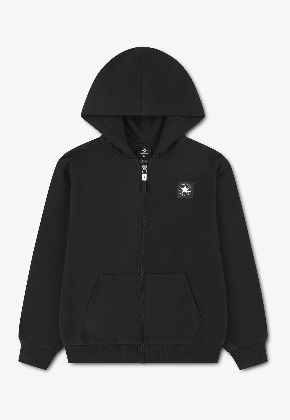 Худи Varcity на молнии спереди - толстовка на молнии Converse, Black