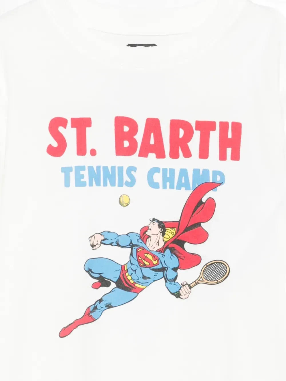 Футболка с принтом MC2 Saint Barth Kids, белый — фото 3