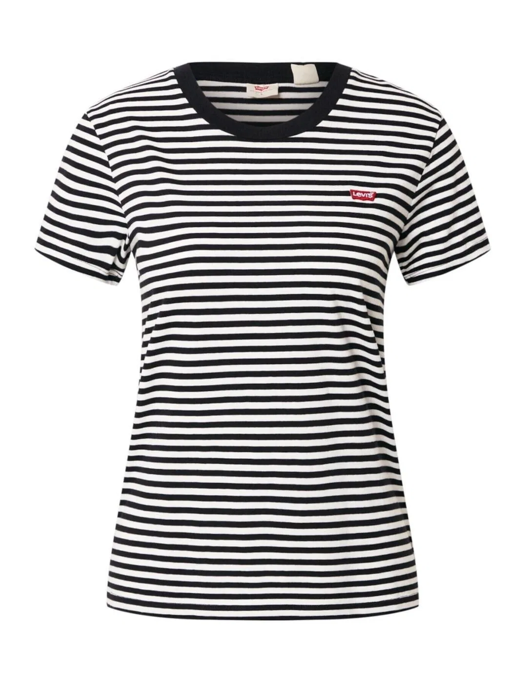 Женская футболка с полосатым принтом Raita Stripe Caviar Levi's, Weiss Bunt