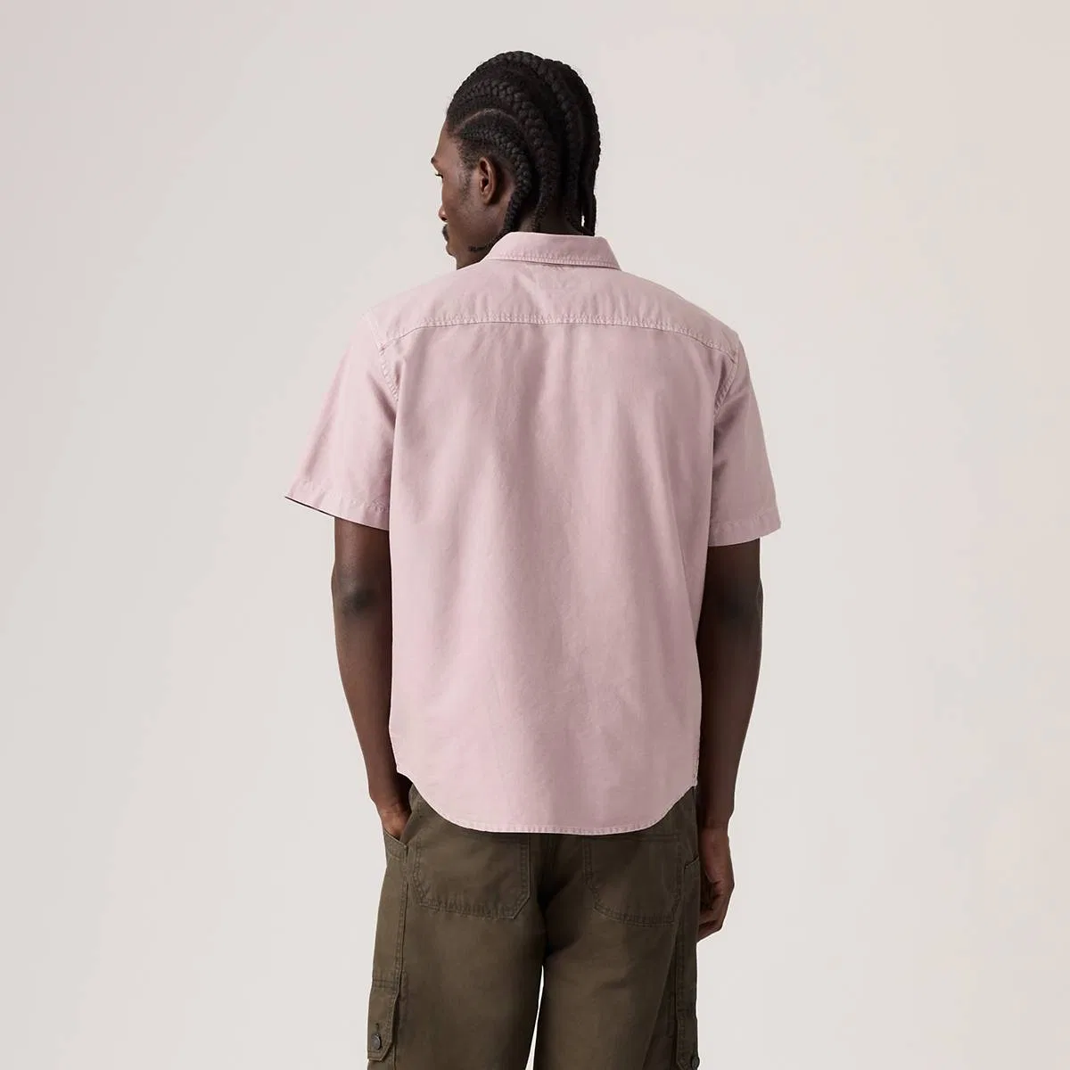 Оригинальная рубашка с короткими рукавами, окрашенная методом глажения Levi's, Quail Garment Dye - Purple — фото 4