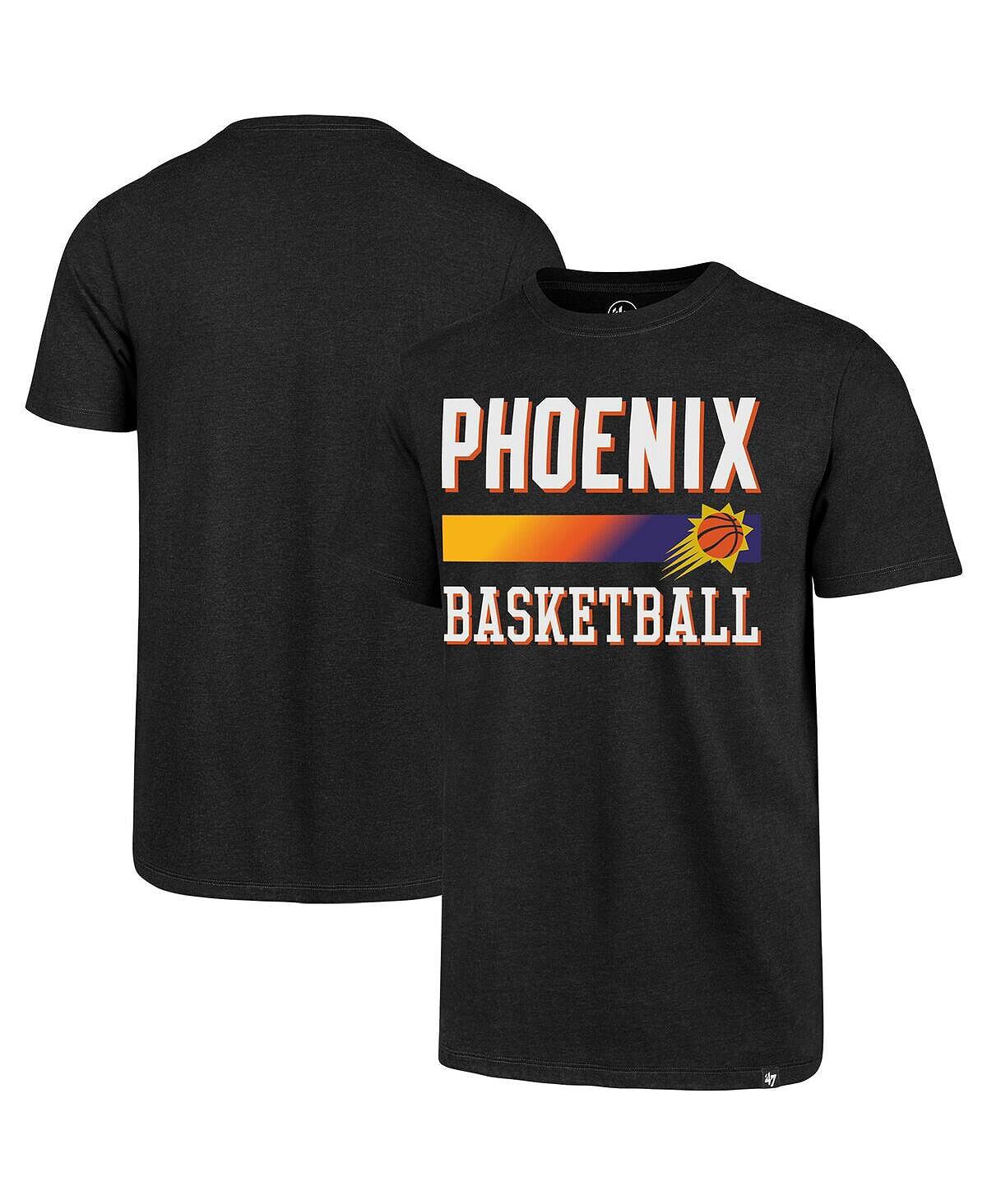 

Мужская черная клубная футболка phoenix suns city edition '47 Brand, черный