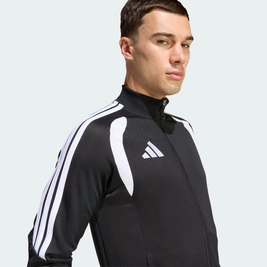 Мужской спортивный костюм из футера с длинным рукавом Tiro26L adidas, Черный — фото 4