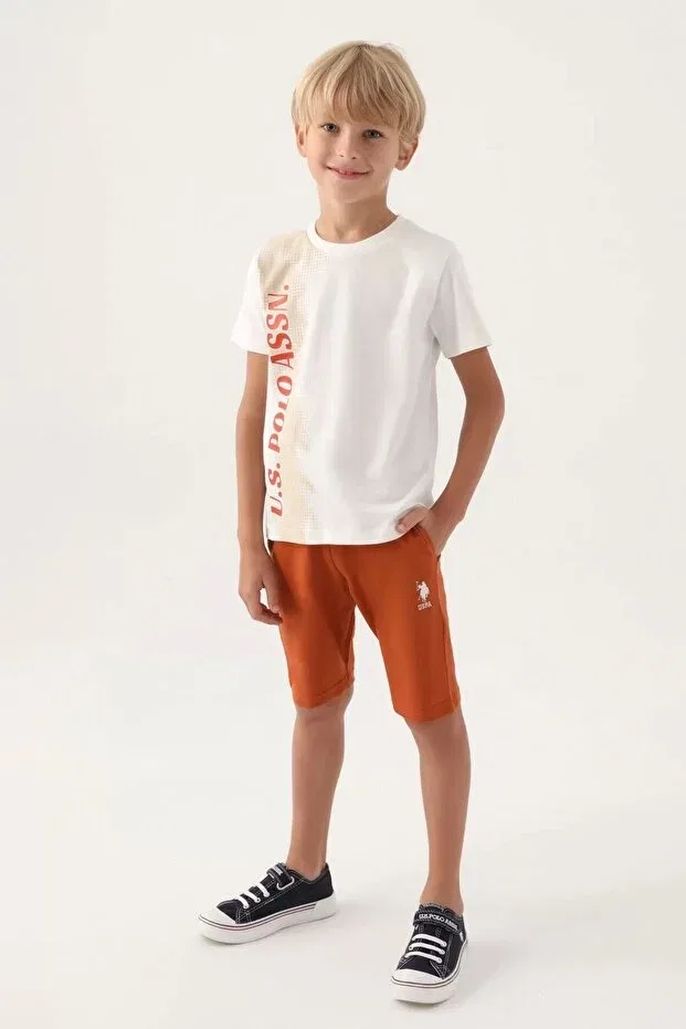 Мужские шорты бермуды прямые U.S. Polo Assn., Cream