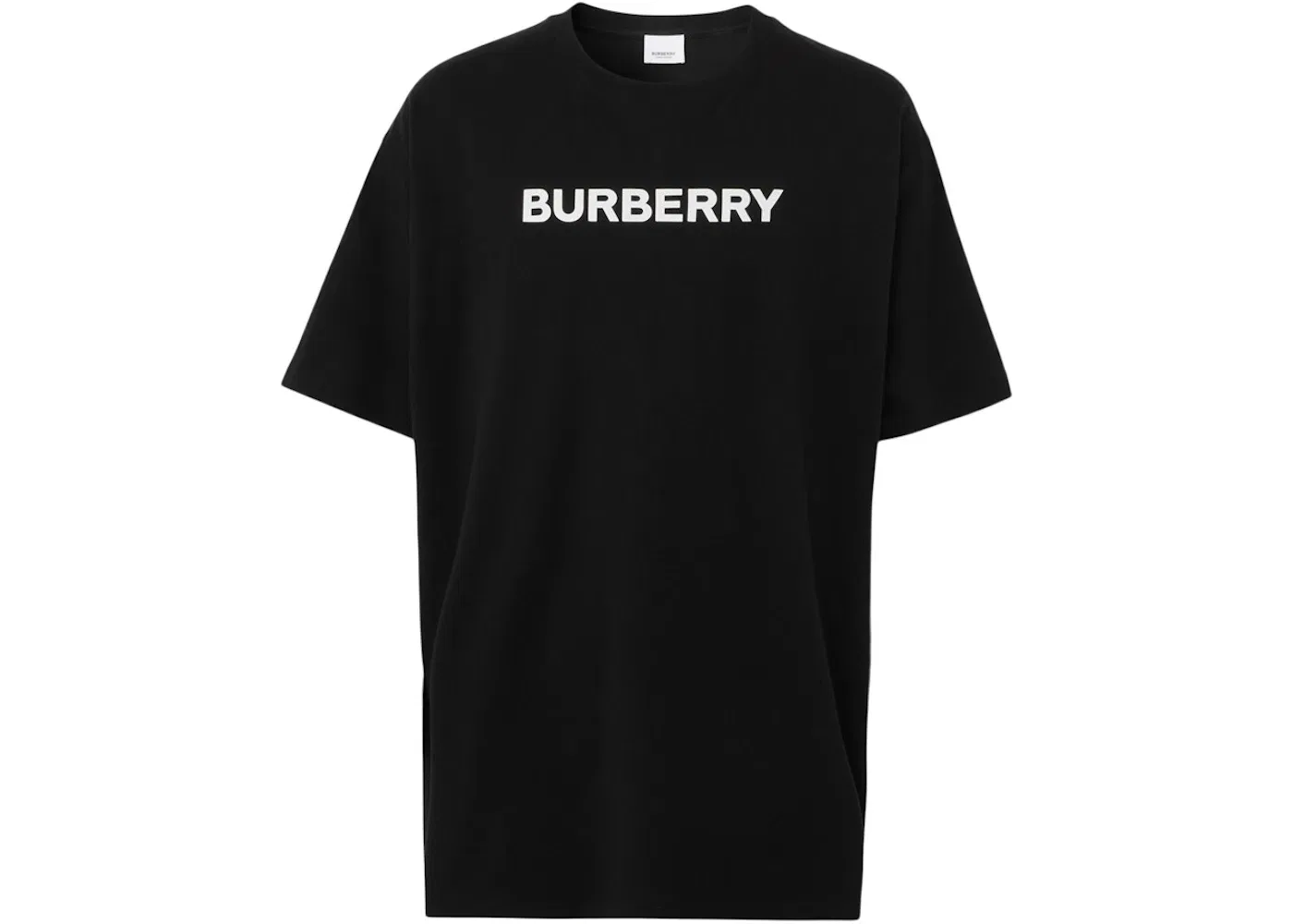 Мужская футболка оверсайз с принтом Burberry, Black/White
