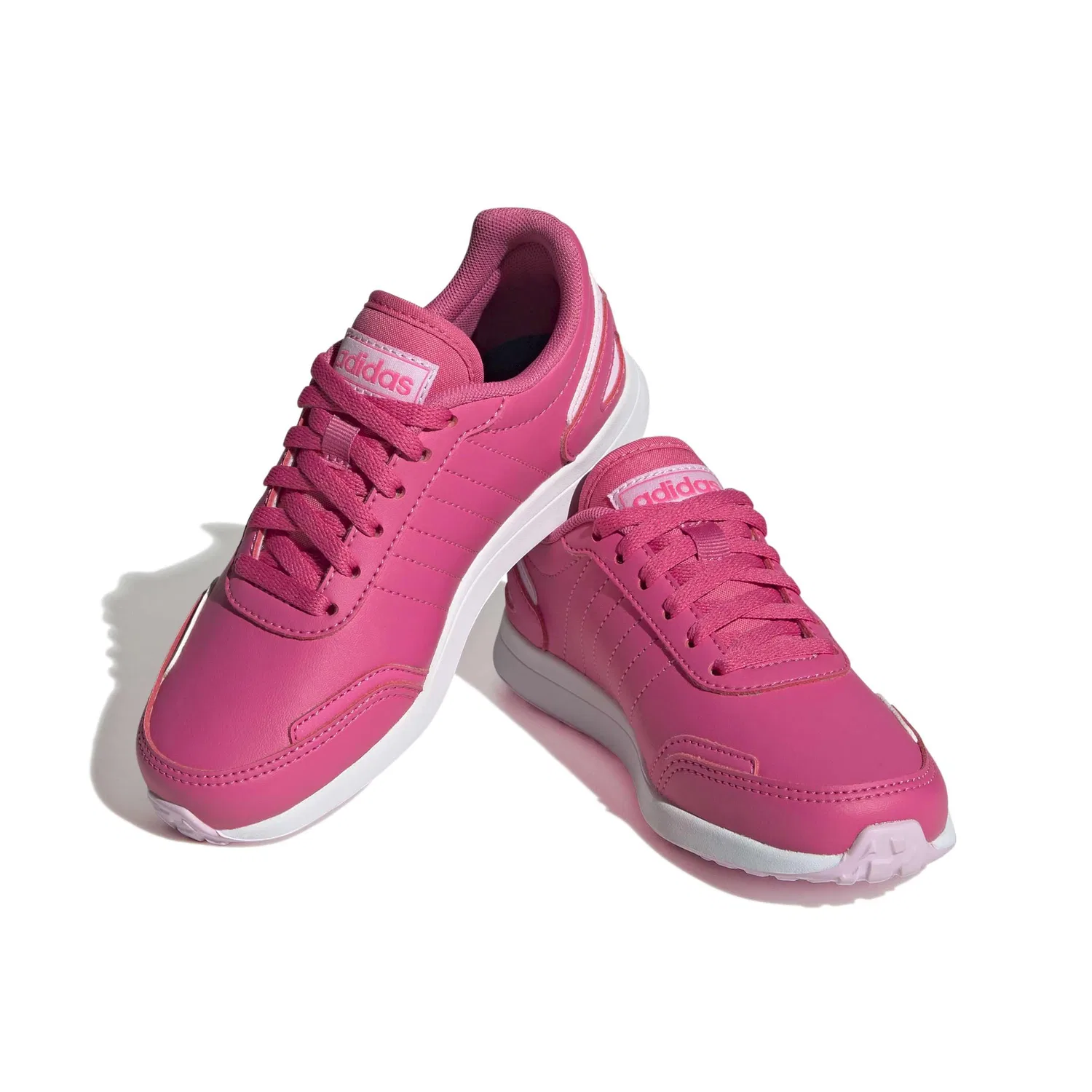 Детские кроссовки для активного отдыха с синтетическим верхом Adidas, Pulse Magenta Silver Met Orchid Fusion — фото 4