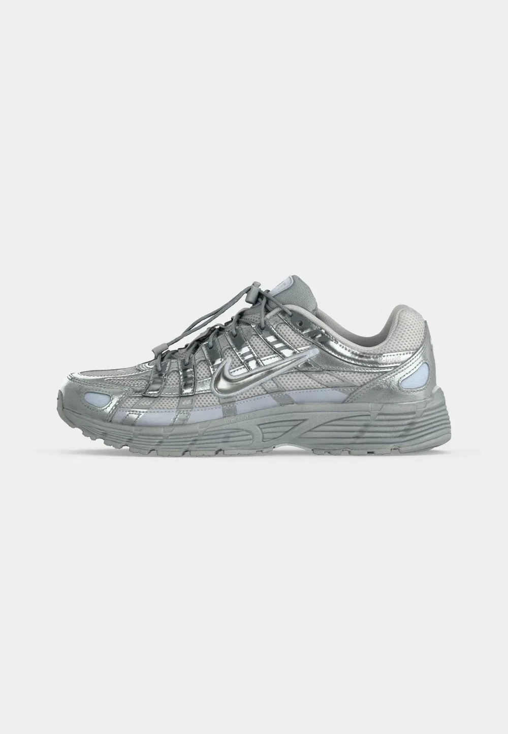 Кроссовки унисекс P 6000 Nike Sportswear, Vast Grey/Light Smoke Grey/Football Grey/Metallic Silver-Coloured — фото 2