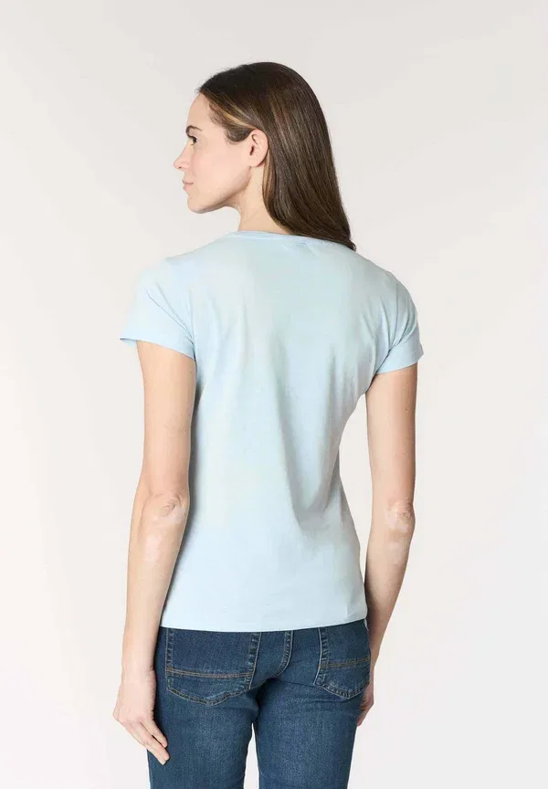 Футболка хлопковая basic T-shirt U.S. Polo Assn., blu, синий — фото 3