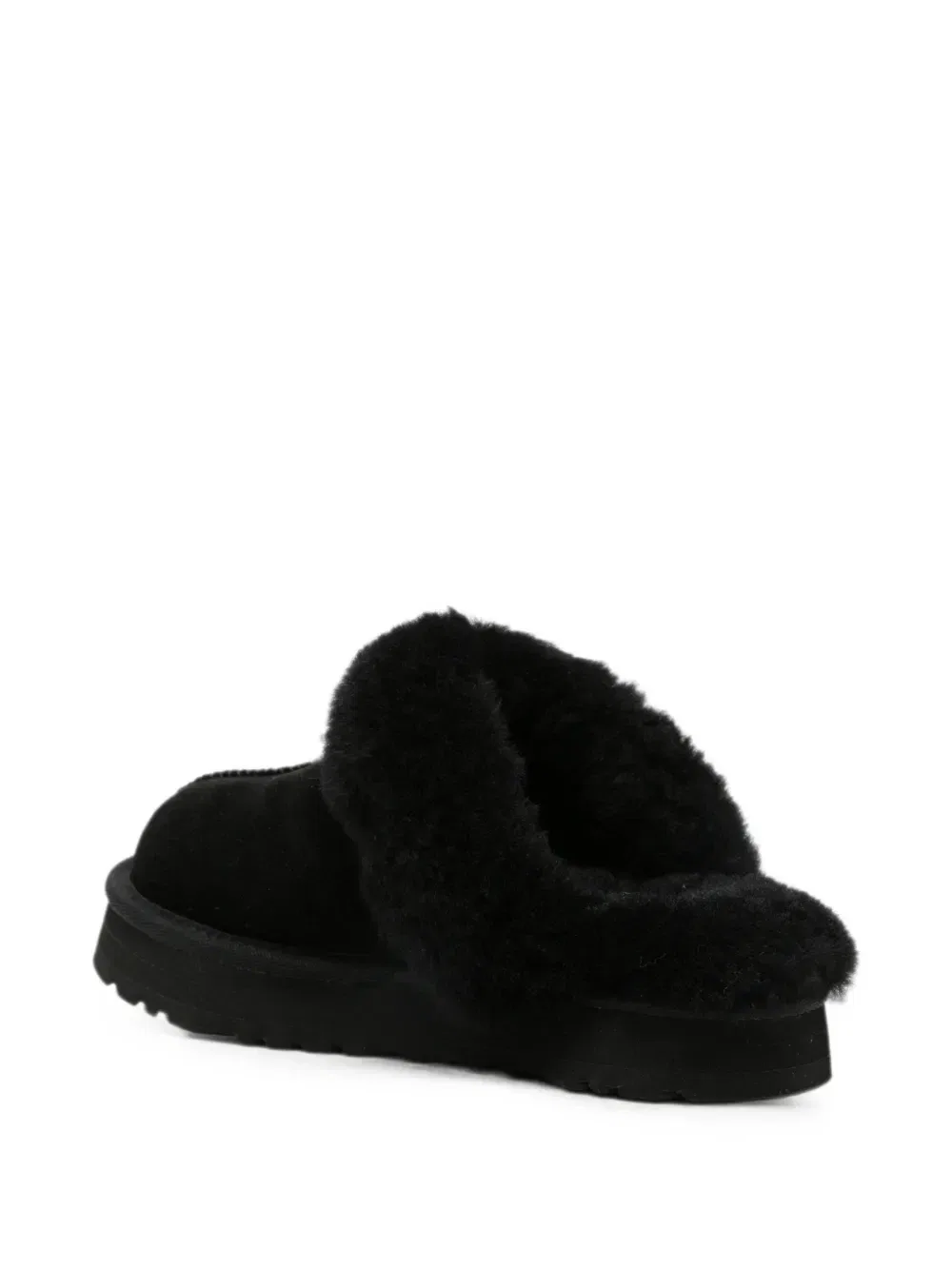 Замшевые тапочки Disquette Ugg Kids, черный — фото 2