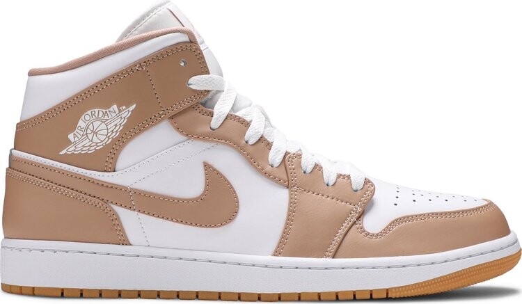 

Кроссовки Air Jordan 1 Mid Tan Gum, загар