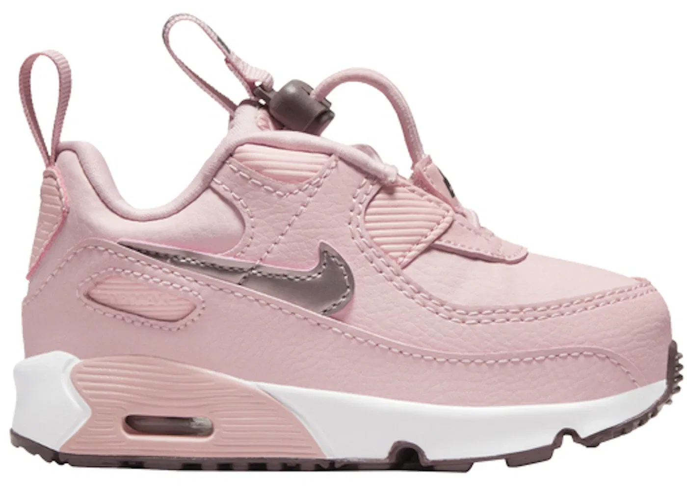 Детские кроссовки с шнуровкой Nike Air Max 90 Toggle Nike, Pink Glaze/Violet Ore/White/Pink Glaze