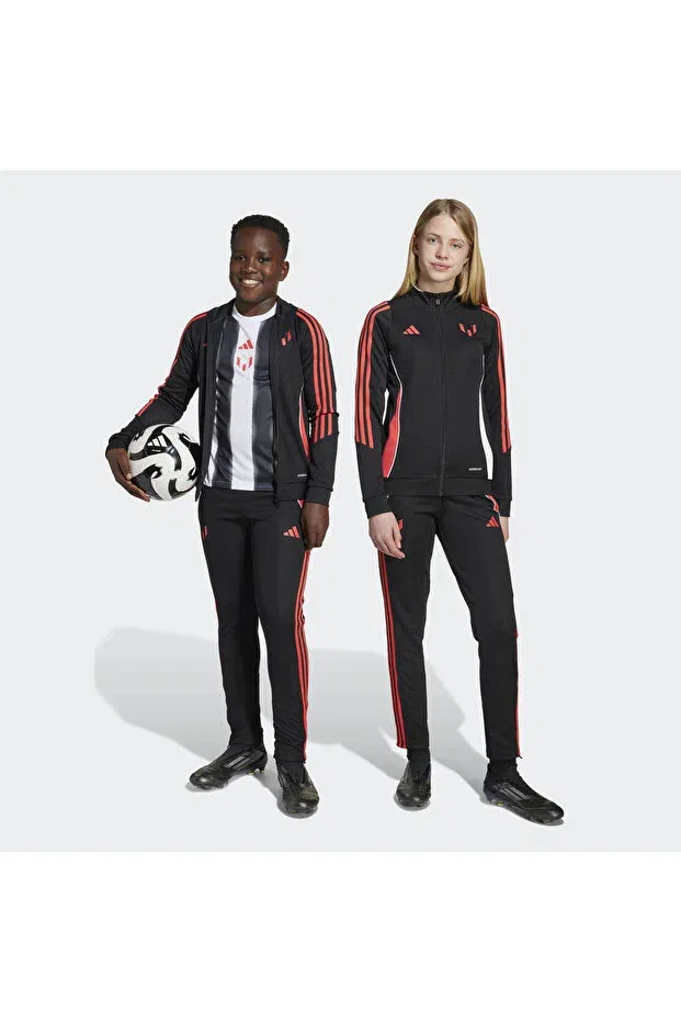 Детские спортивные штаны для девочек скинни Messi training pants kids Adidas, Black