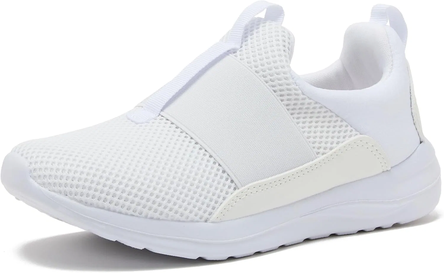 Детские кроссовки без шнурков с легким верхом Avia Avi-Play Slip On, White/Black Trim