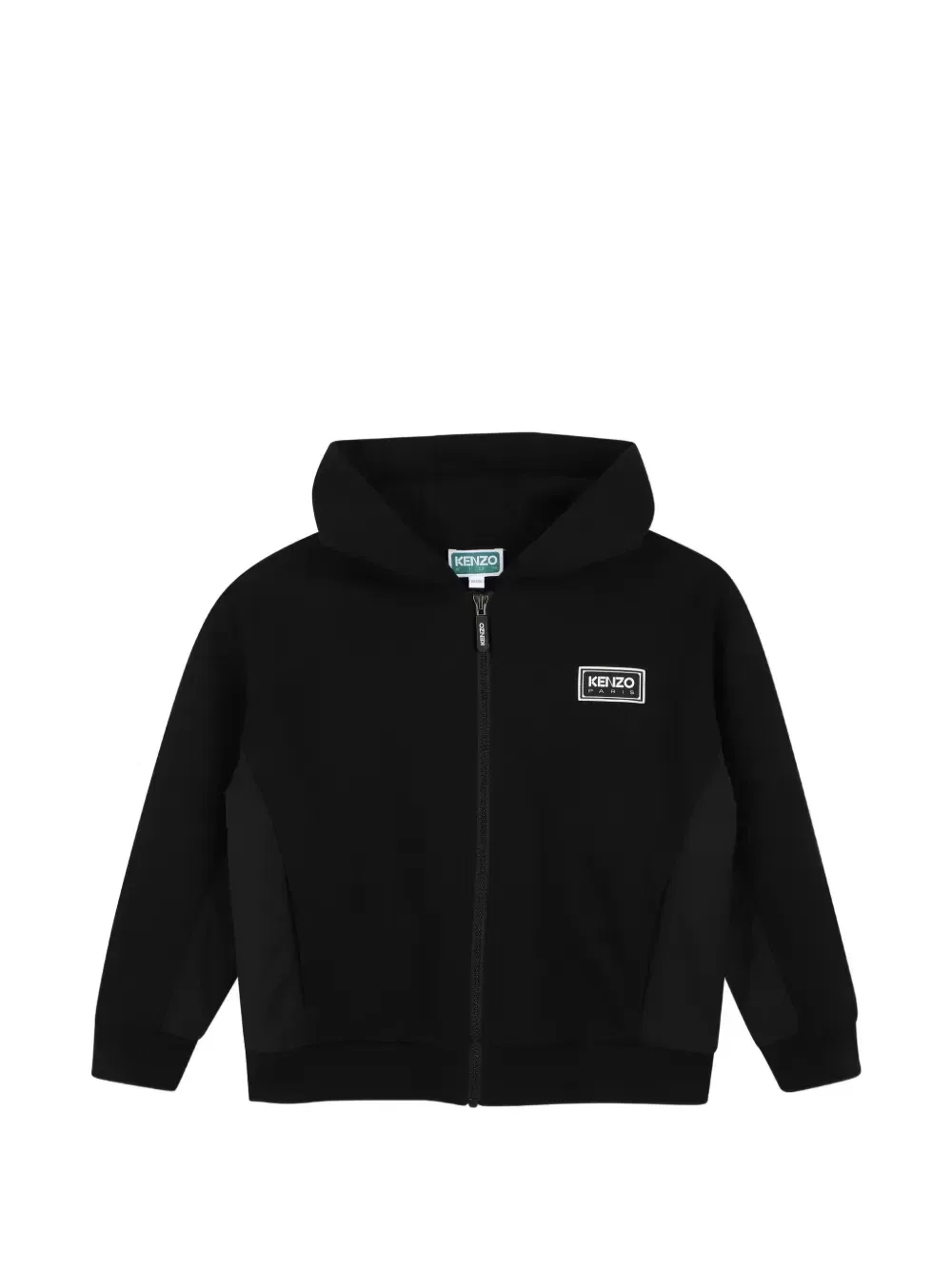 Худи с нашивкой-логотипом Kenzo Kids, черный