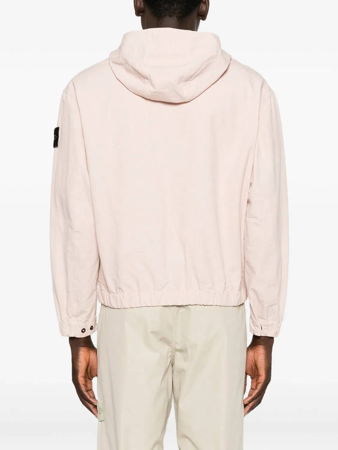 Куртка с капюшоном на молнии, розовая Stone Island, розовый — фото 3