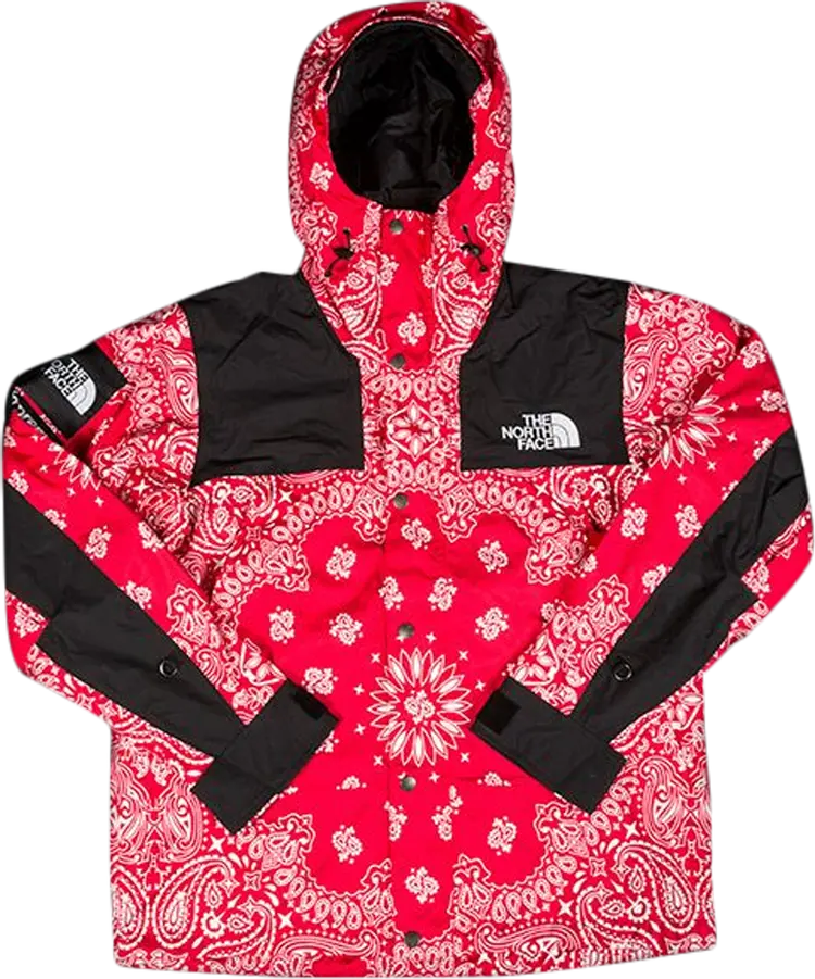 Куртка Supreme x The North Face Bandana Mountain Jacket 'Red', красный — фото 2