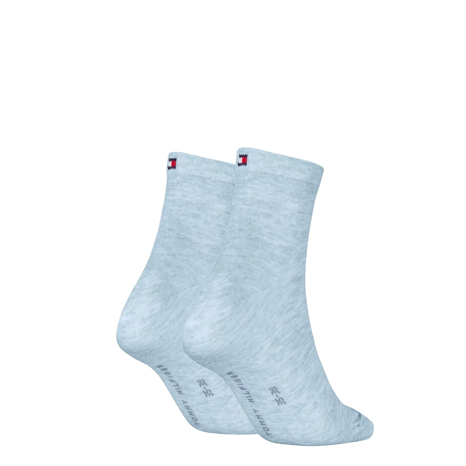 Женские короткие носки из хлопковой смеси Tommy Hilfiger, Light Blue Melange — фото 2