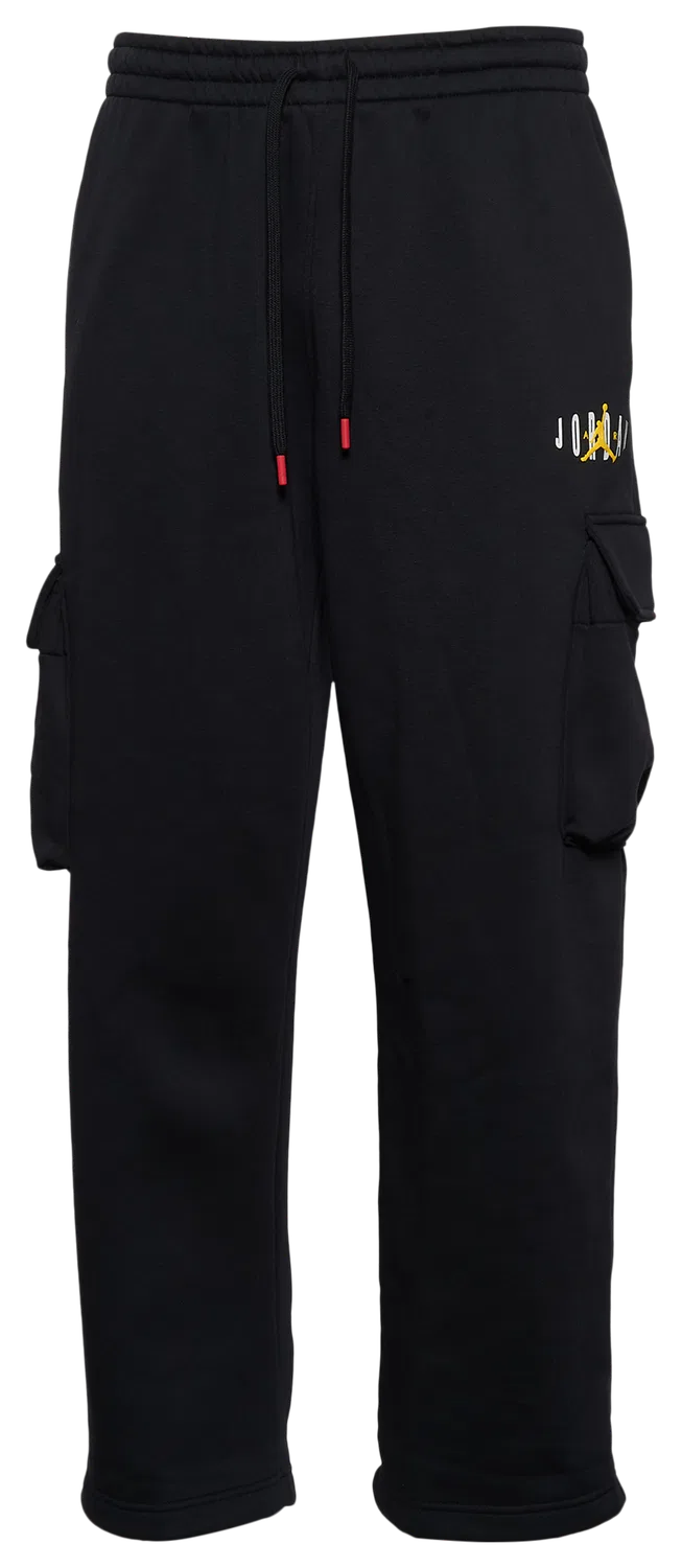 Мужские брюки карго из флиса на хлопковой основе Brooklyn Fleece Cargo Pants Jordan, желтый/черный — фото 3