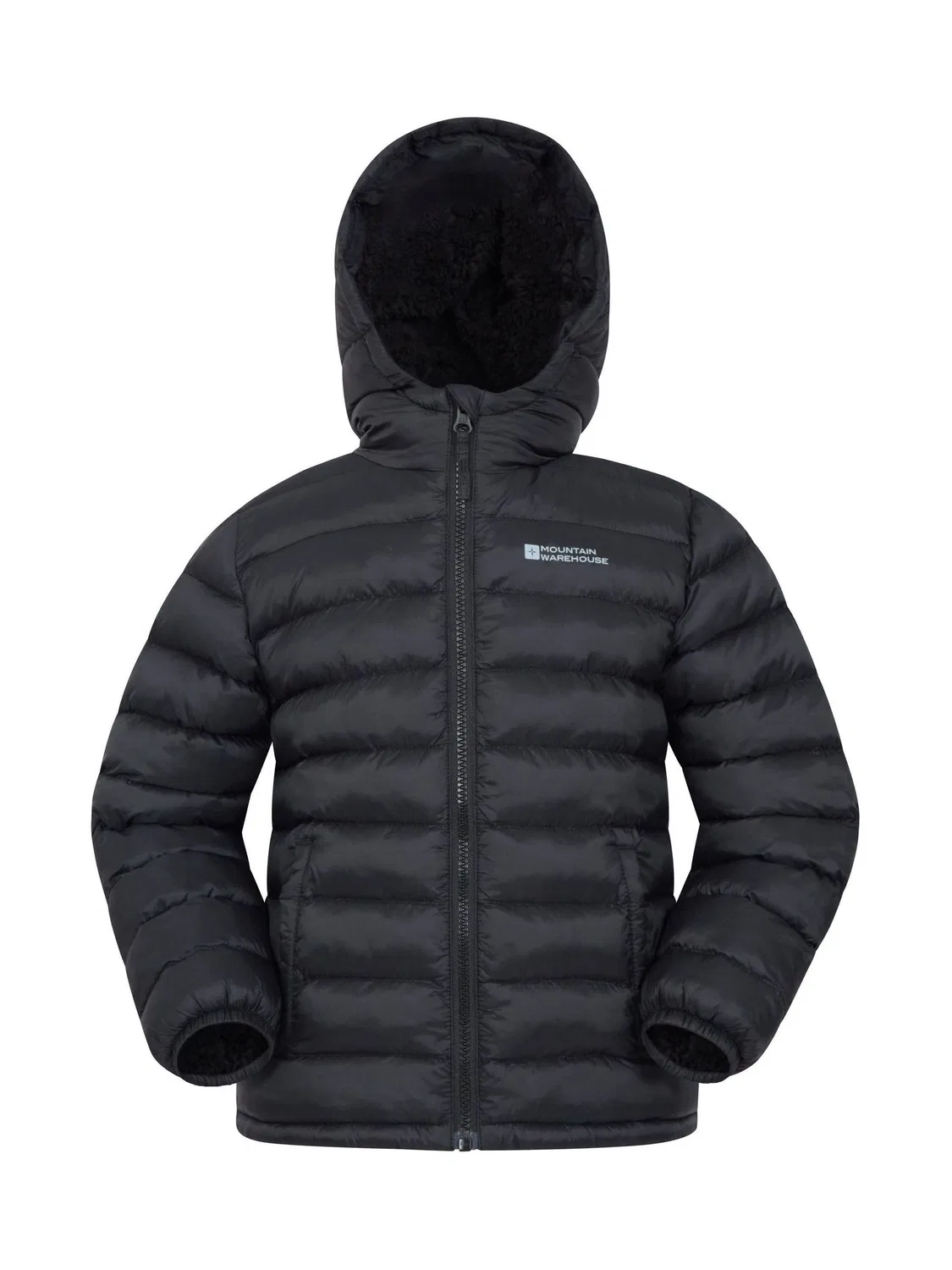 Куртка утепленная с искусственным мехом, Seasons Mountain Warehouse, черный