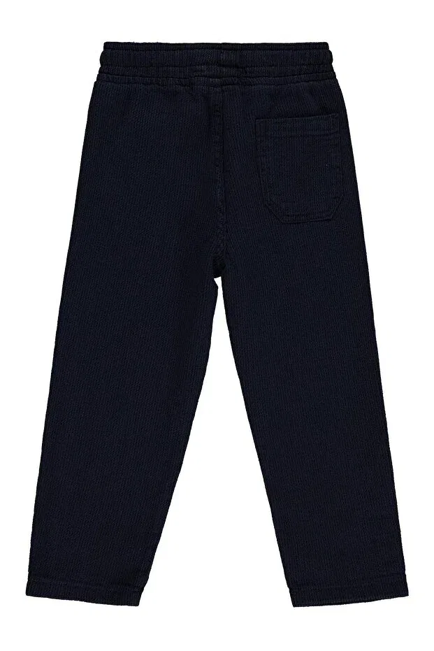 Детские брюки для девочек текстурированные Civil Boys, Navy Blue — фото 2