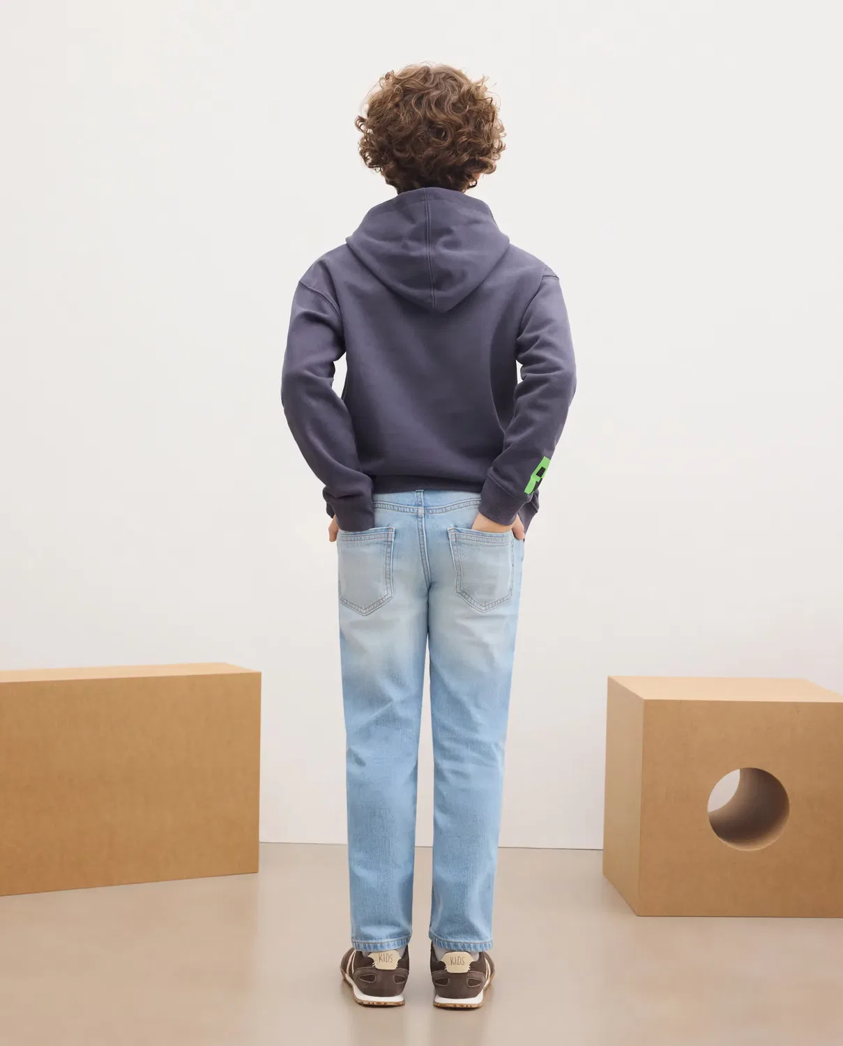 Детские джинсы для мальчиков slim fit Kids El Corte Inglés, Cerúleo — фото 3