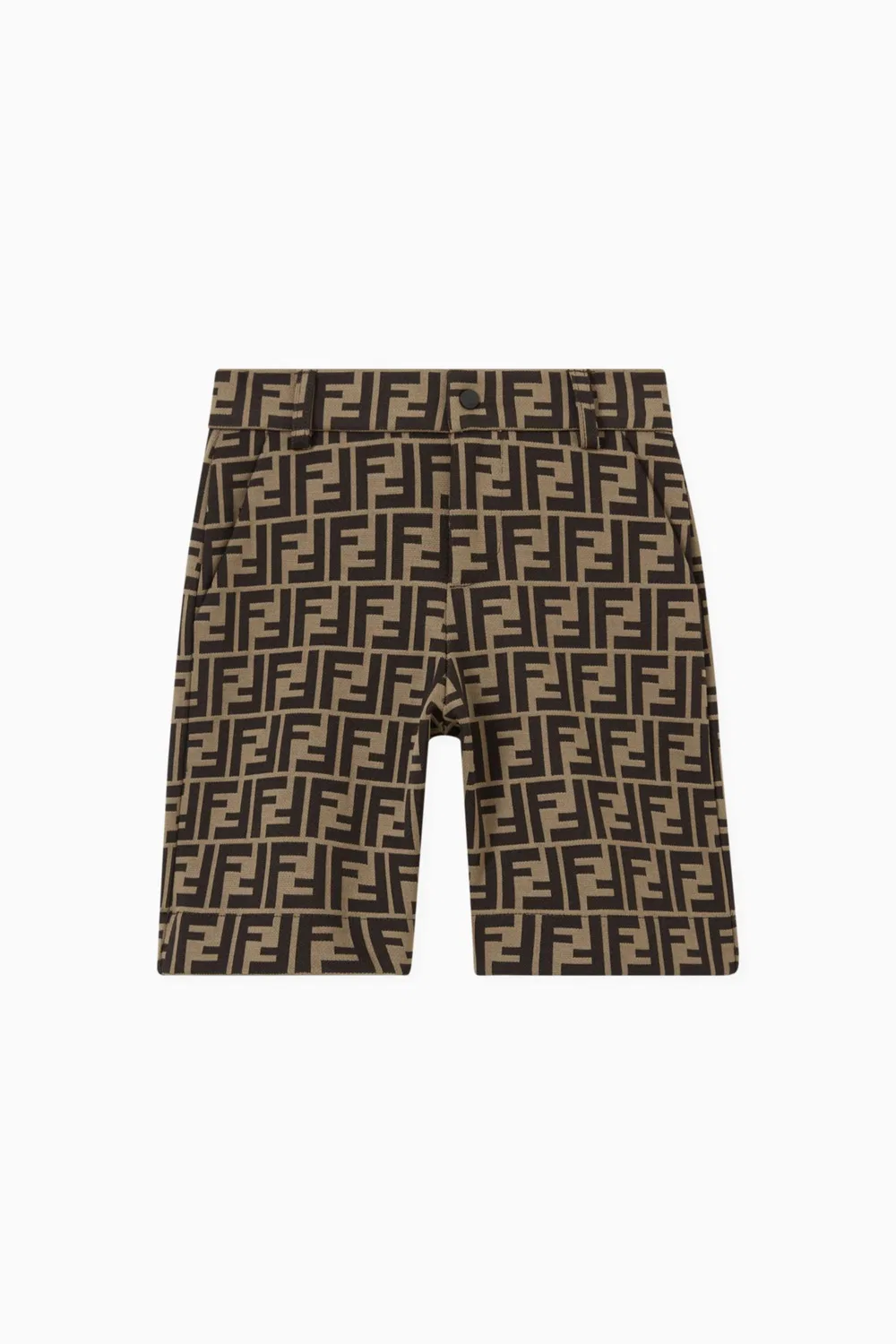 Шорты хлопковые с логотипом Fendi