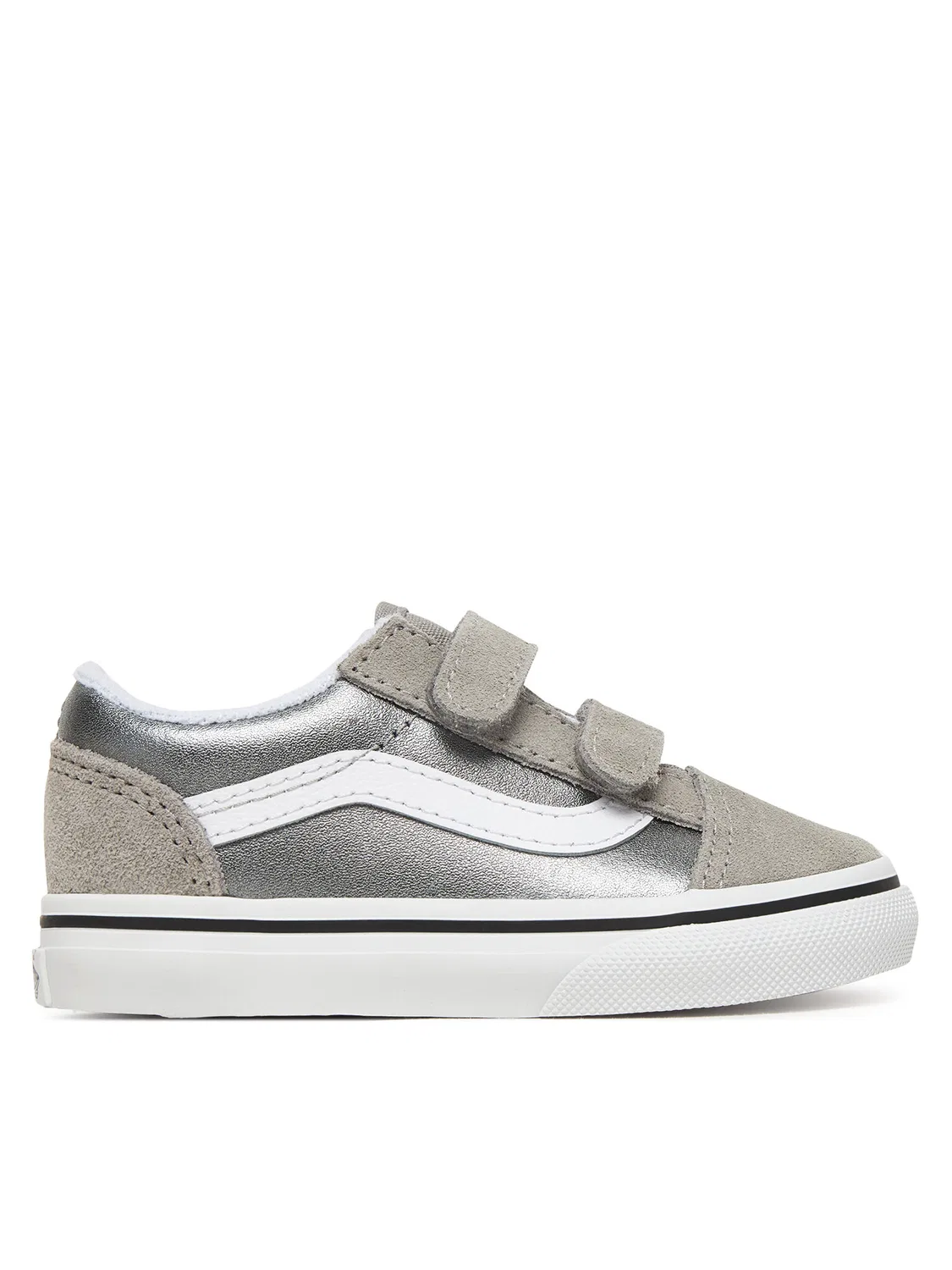 Тканевые кроссовки для девочки Old Skool Vans, серебристый