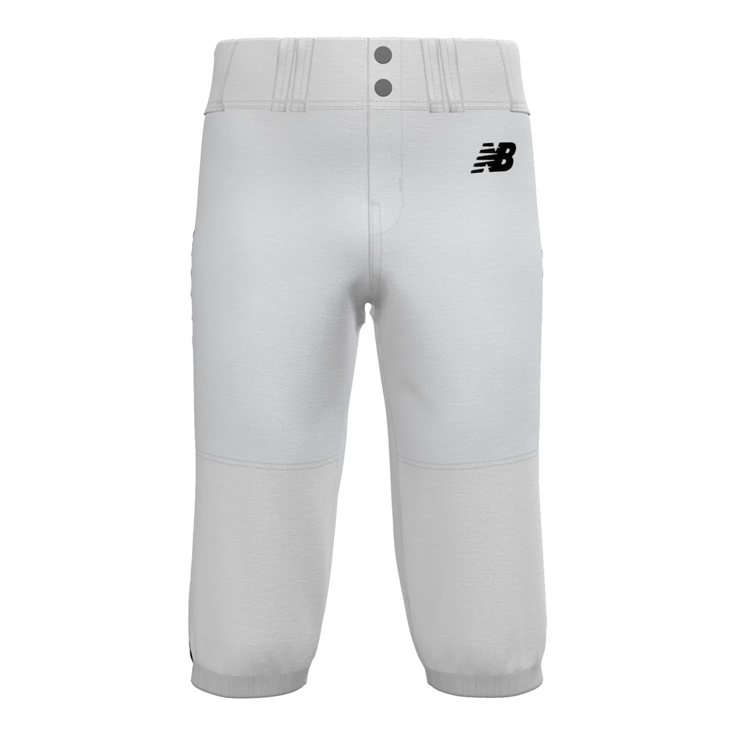 Детские спортивные брюки-никерсы с влагоотводящей тканью Adversary 2 New Balance, White With Black — фото 2