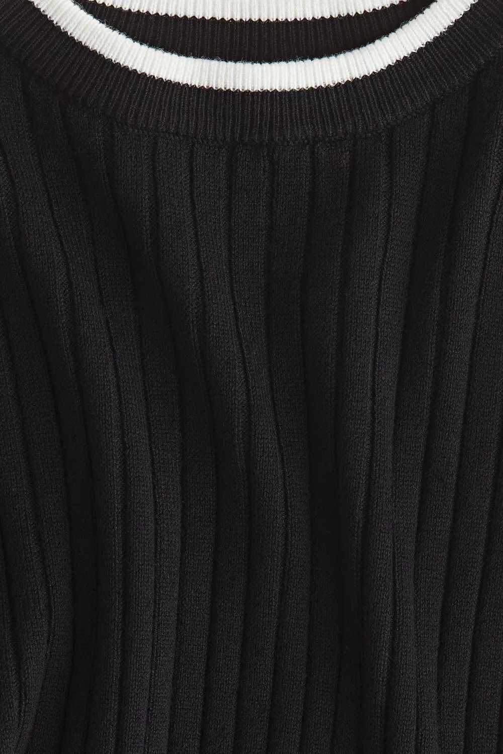 Ребристый свитер H&M, Schwarz — фото 2
