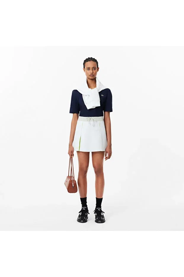 Футболка Lacoste 166-Blue, оверсайз, темно-синяя — фото 4