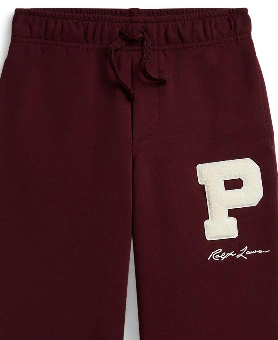 Спортивные брюки из двойного трикотажа с патчем P Ralph Lauren, Rich Ruby — фото 3